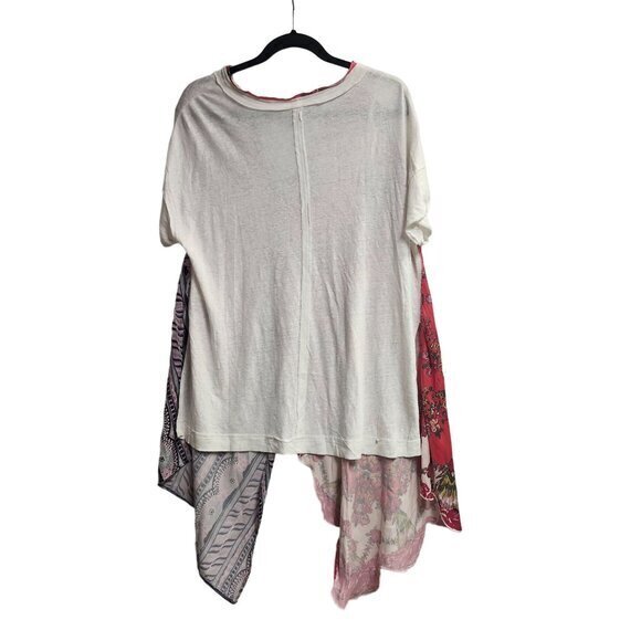 Free People Pick Your Scarf Maxi-Tee Womens Size Medium Pink Multi New - Picture 4 of 10